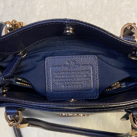 ❤️SOLD❤️ Coach cross-grained handbag/ crossbody EUC - Picture 4 of 9